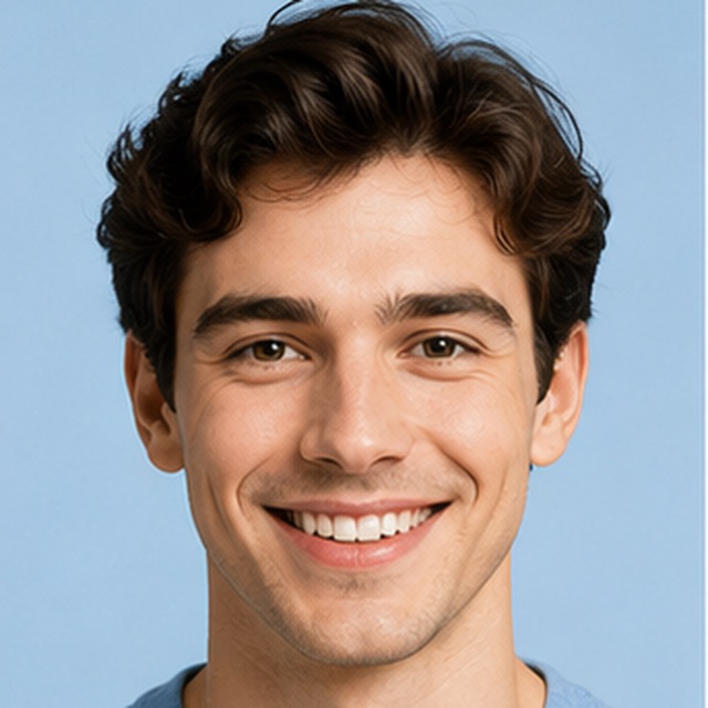 Original — a portrait photo converted to pixel art